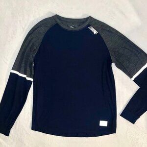American Eagle Long Sleeve Athletic FLEX T-Shirt blue reflective SIZE M medium